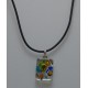 Pendentif fusion rectangulaire Verre Murano