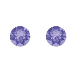 Boucles d'oreilles puces RONDES 6 mm indicolite