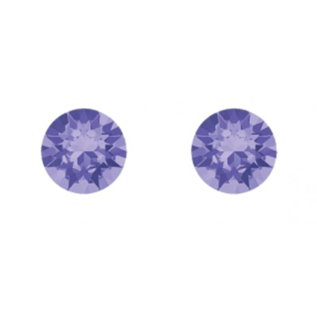 Boucles d'oreilles puces RONDES 6 mm indicolite