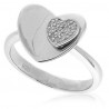 BAGUE COEUR HYPNOTIC ARGENT COLLECTION INFINITIV