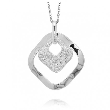 COLLIER FANTAISIE HYPNOTIC ARGENT COLLECTION INFINITIV