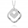 COLLIER FANTAISIE HYPNOTIC ARGENT COLLECTION INFINITIV