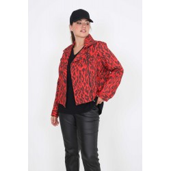 VESTE IMPRIMÉE STYLE BIKER COURTE JMP