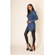 Chemise longue Denim Nina Carter