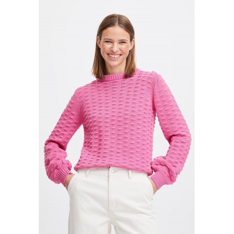 Pull coton  bulles en relief